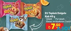 ETİ TOPKEK DOLGULU KEK 40 G